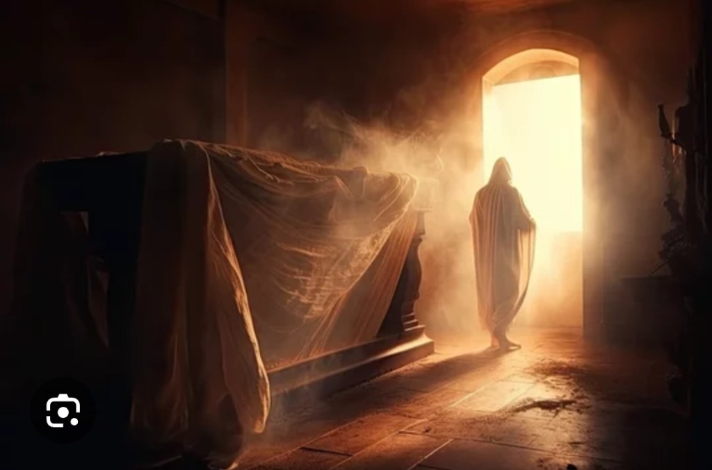 Because of the crucification of Jesus Christ and his resurrection ,&nbsp; we confidently say we are Saved through&nbsp;him.